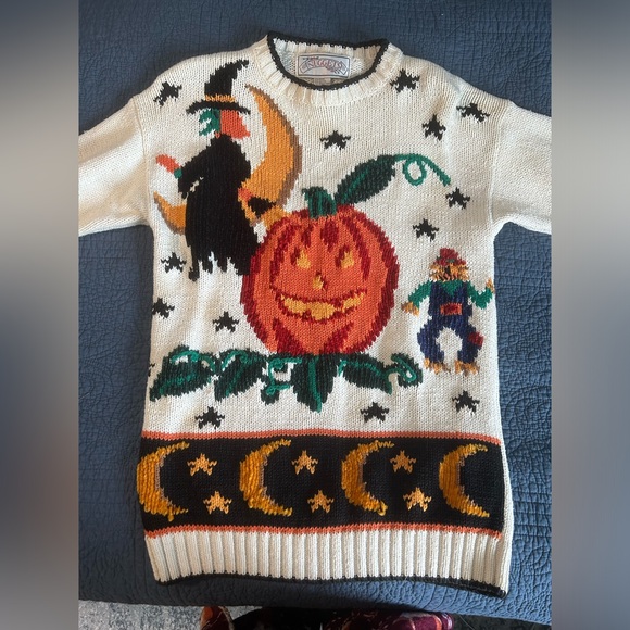 Vintage Halloween sweater size small brand Nuggets. - Picture 4 of 4